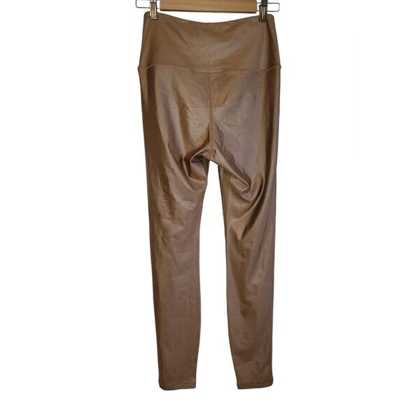 SAVVI Mirage Liquid Yoga Leggings in Mocha M - Picture 5 of 10